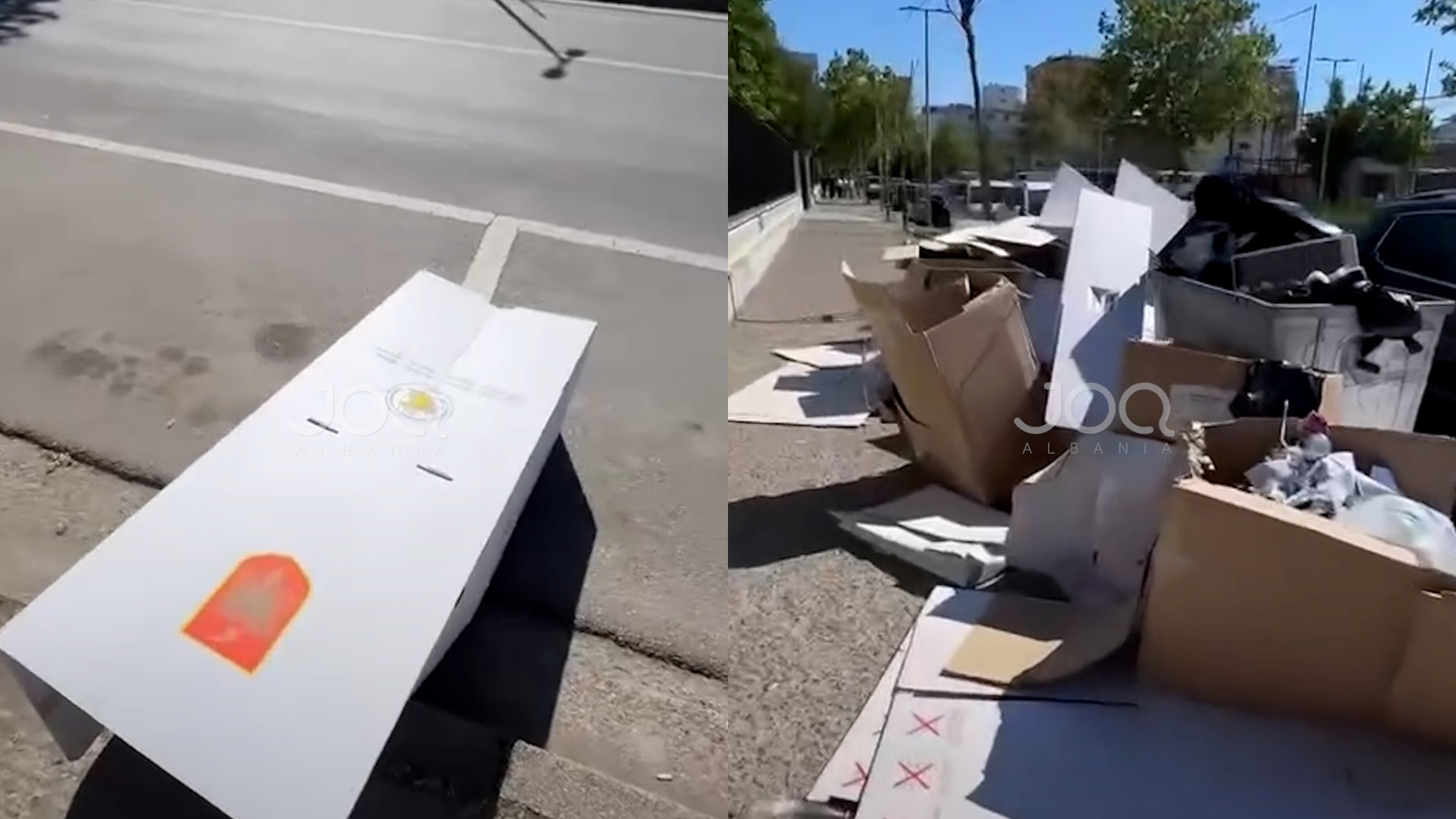 Zgjedhjet mbaruan, metrialet e votimit hidhen në rrugë