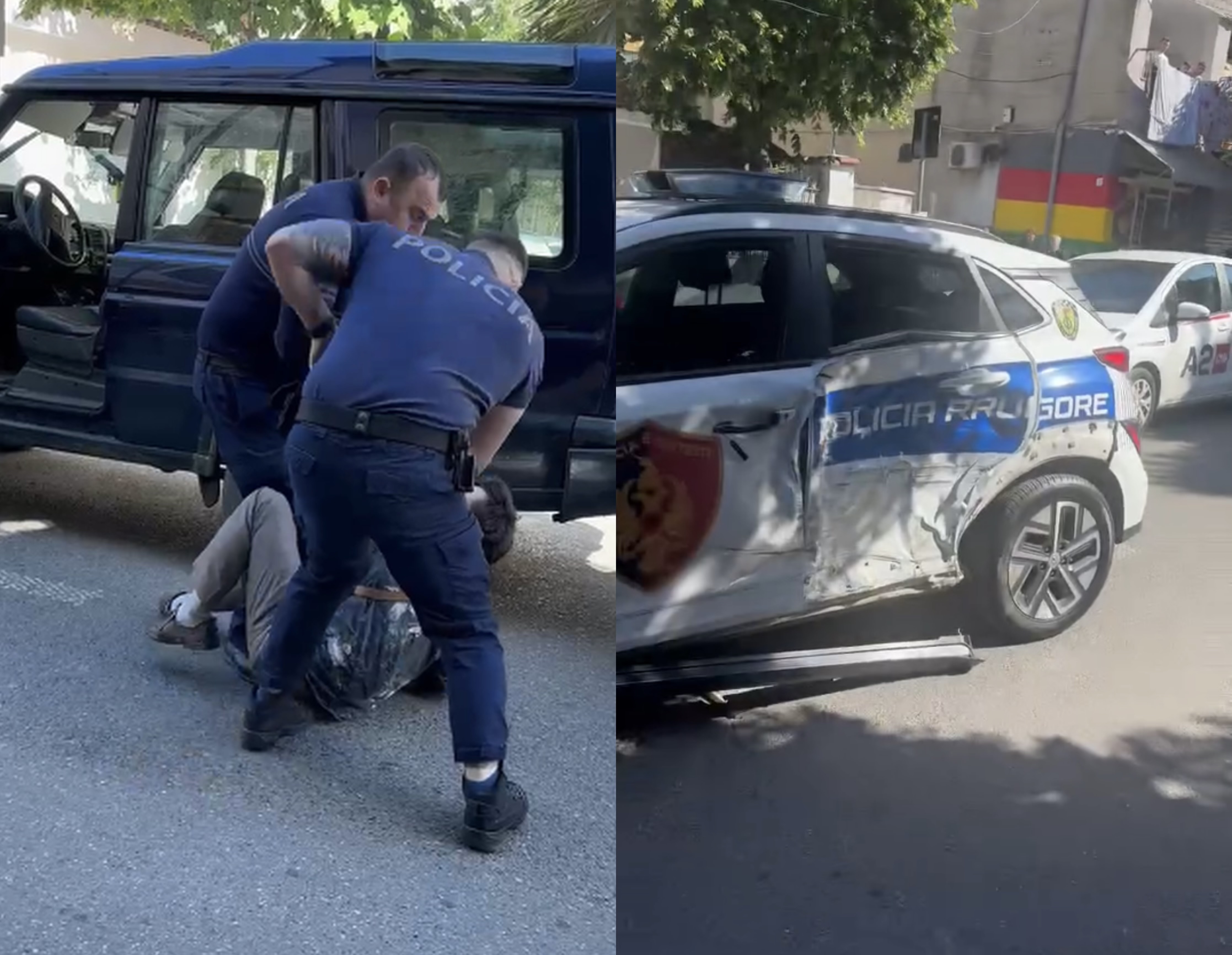 Si në filma! I riu përplas disa makina dhe rrezikon qytetarët e policinë