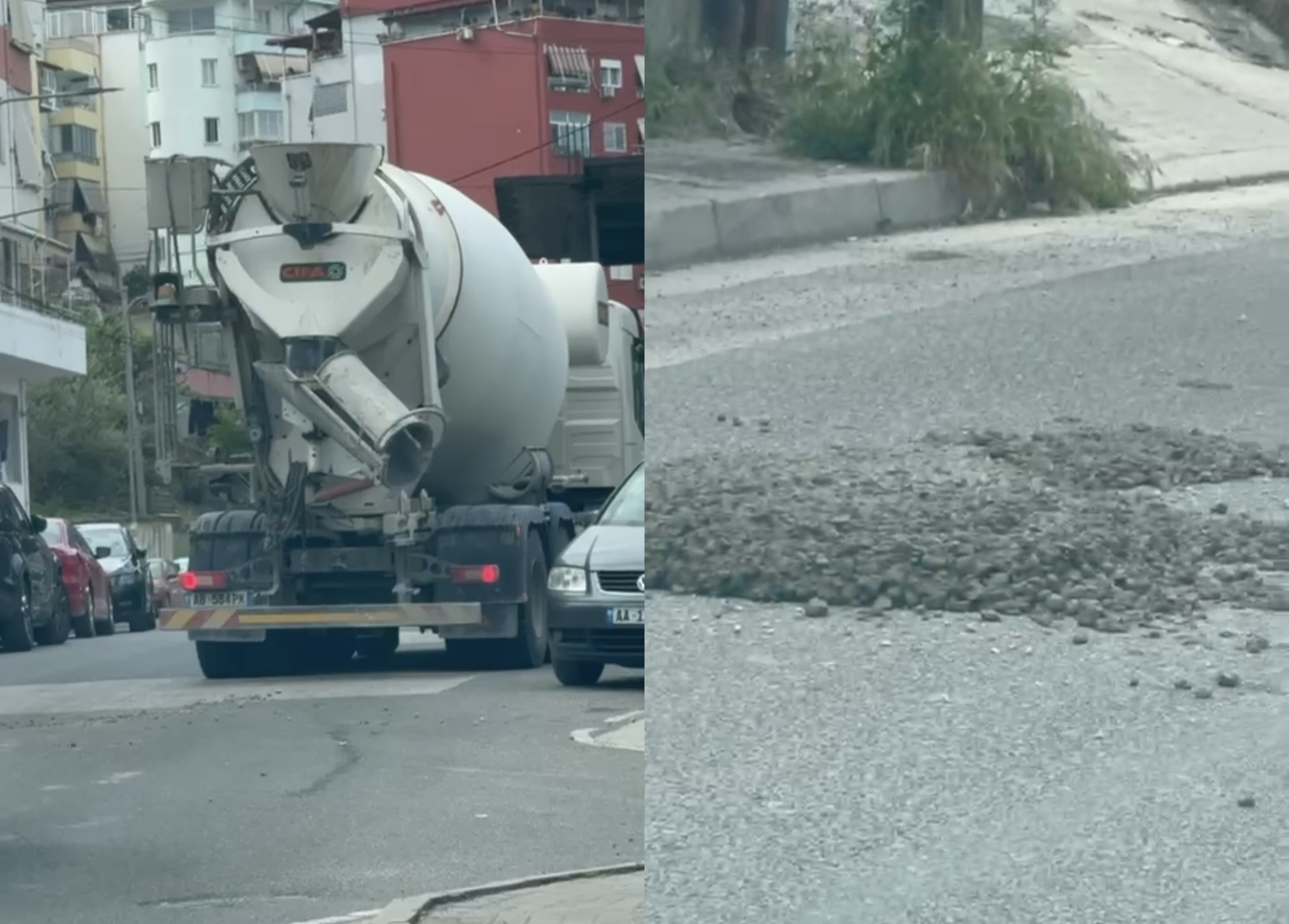 Betonierja te Kodra e Diellit  shtron  rrugën me beton