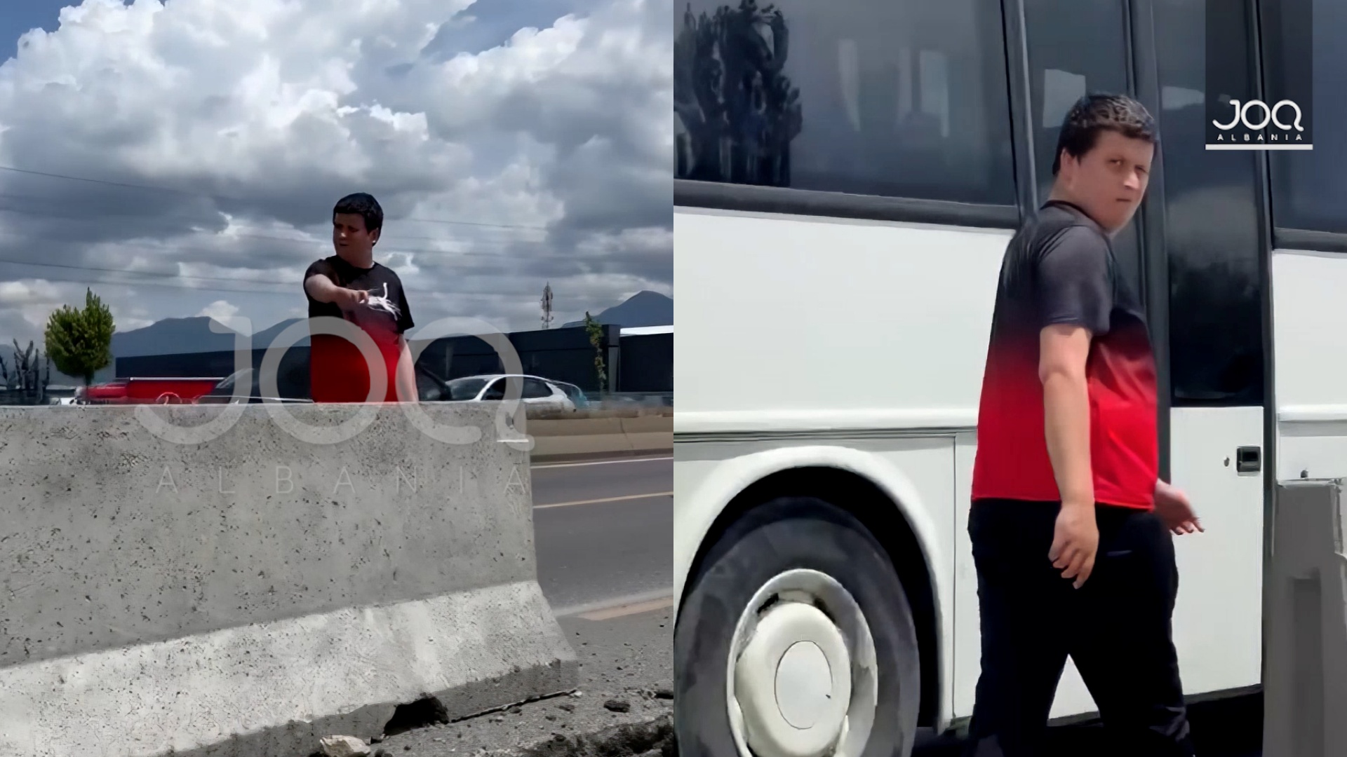Djali futet në mes të autostradës te QTU-ja, thirrje familjes ta largojnë nga rruga