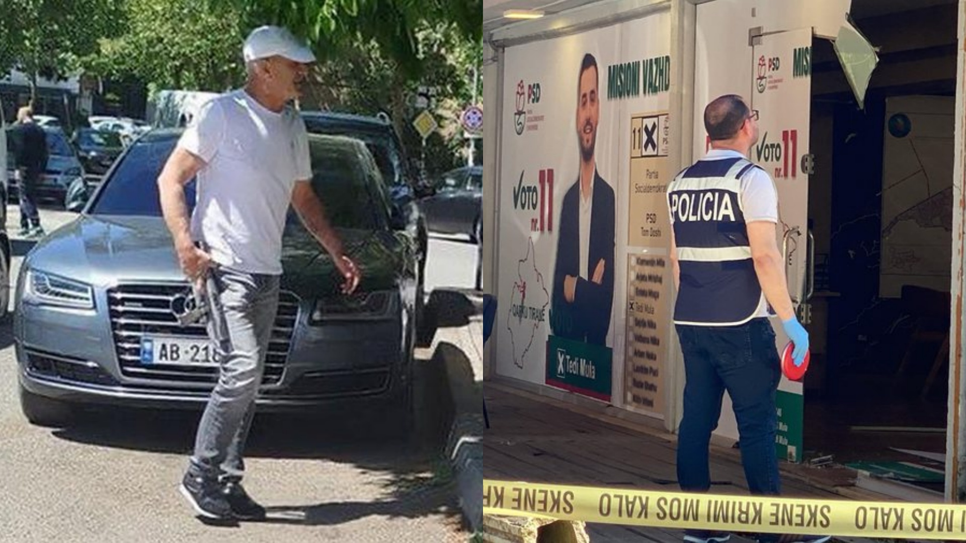 Sherri me armë te zyrat e PSD-së, arrestohet 24-vjeçari i përfshirë në ngjarje
