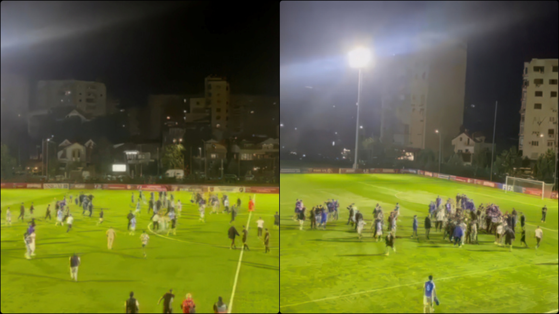 Kaos në finalen e Kupës U-19: Sherr masiv mes Tiranës dhe Teutës pas vërshëllimës së fundit