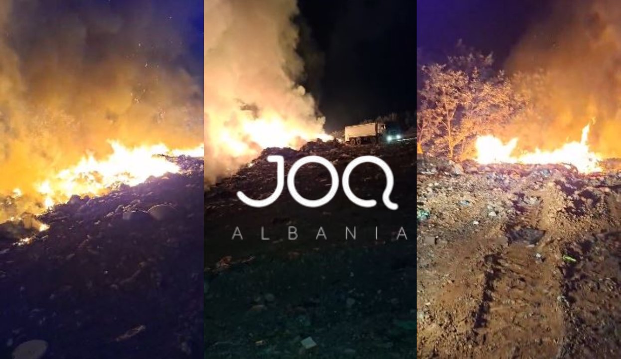 Zjarri në vendgrumbullimin e Myq-Mamëzit, ndërhyrje intensive pa sukses për shuarjen e flakëve