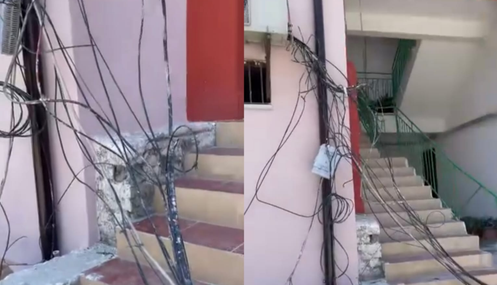 Bashkia Lushnje vë në rrezik banorët, lë telat elektrike në tokë pas lyerjes së pallateve