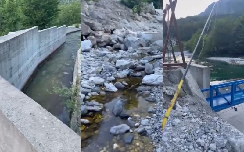 HEC-et shterojnë lumin Valbona, institucionet asnjë reagim për masakrën mjedisore