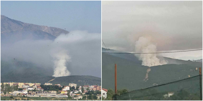 Pas Vlorës e Lezhës, tymi i mbeturinave të djegura mbulon Kukësin