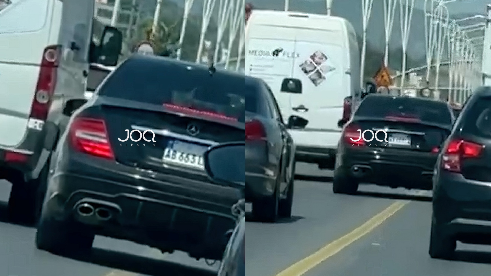 Shoferi i “Benzit” nuk pyet për rregulla në autostradën Tiranë-Durrës