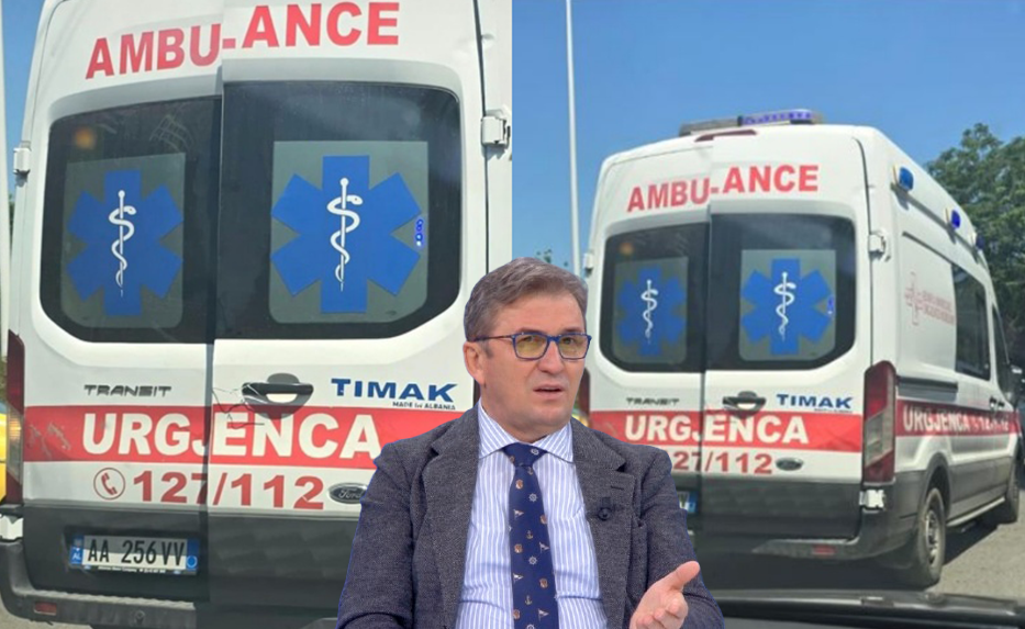 Ambulanca e Skënderit me derë të lidhur me tela, në vend të ndihmës jep frikë!