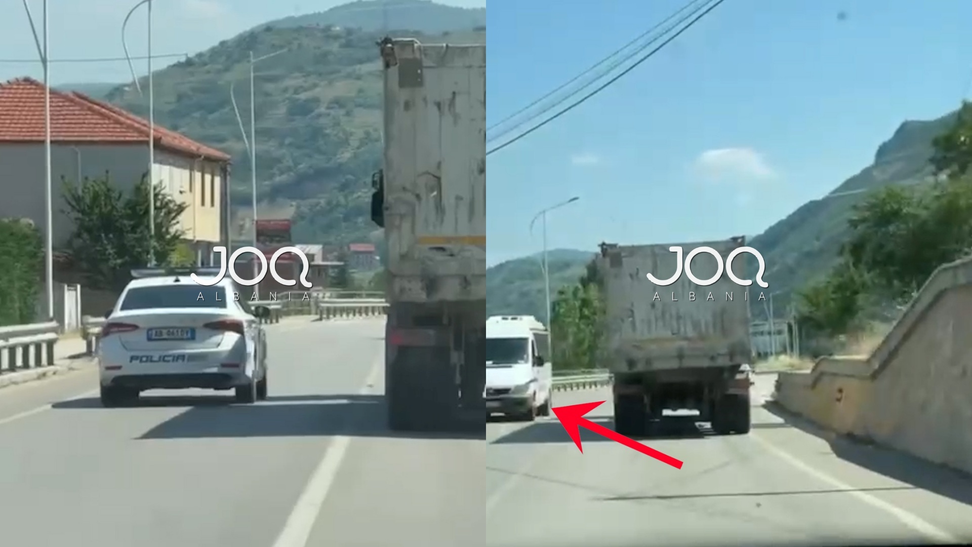 Policët japin ‘shembull’ parakalimi, për pak përplasen me furgonin e pasagjerëve