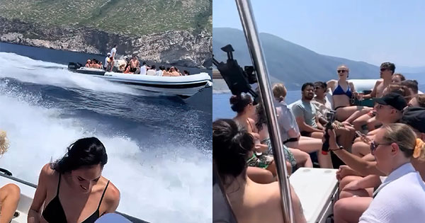 Skafet bëjnë gara në mes të detit në Vlorë, plot me turistë dhe pa asnjë jelek shpëtimi!