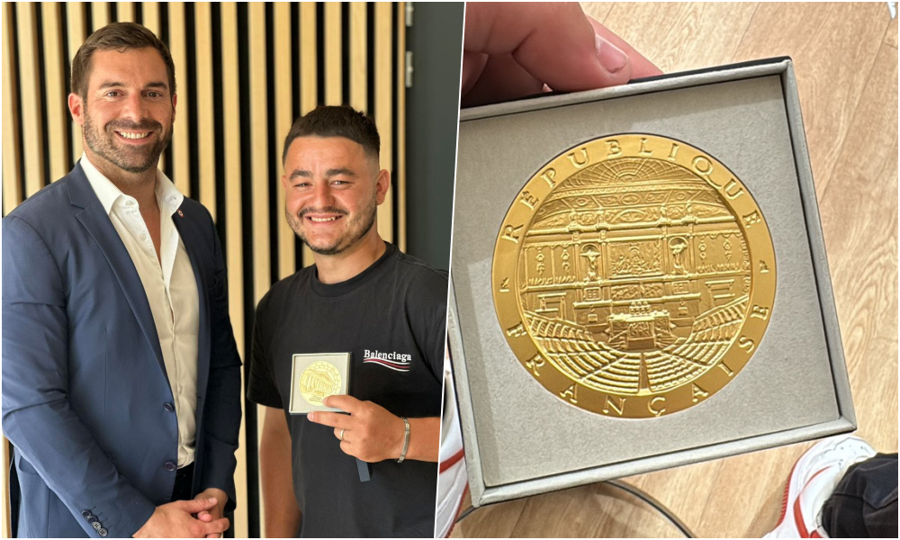 Heroi shqiptar në Francë! 23-vjeçari nga Lushnja nderohet me medalje nga Asambleja Kombëtare