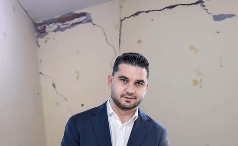 Pallati në Kavajë i dëmtuar prej 2019-ës, Fisniku lë banorët të jetojnë me frikë