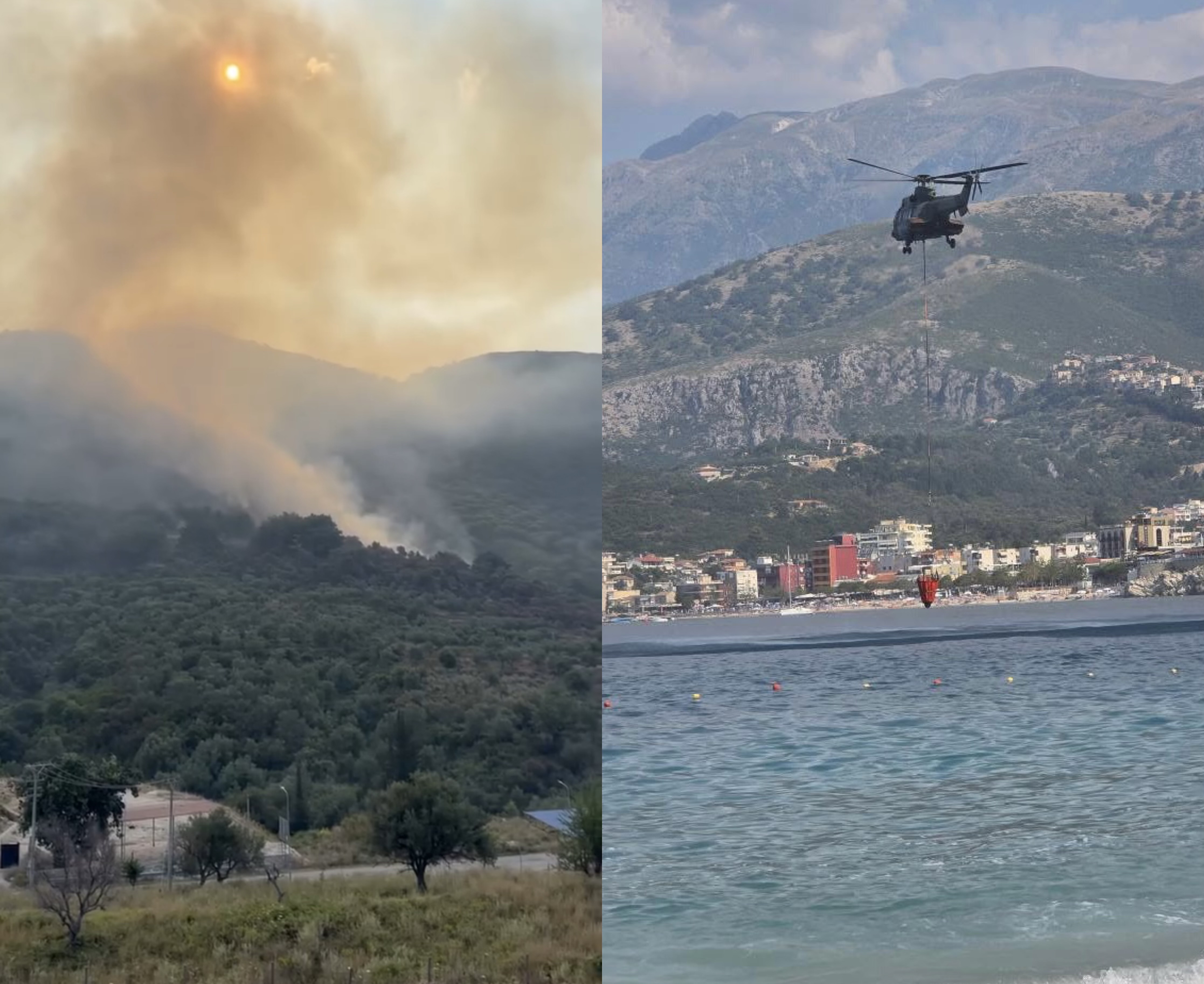 Himara po digjet prej disa orësh, ushtria ndërhyn pas raportimit nga JOQ