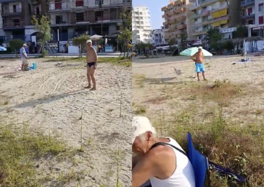 Policia aksion natën! Heq çadrat e pensionistëve nga plazhi publik 