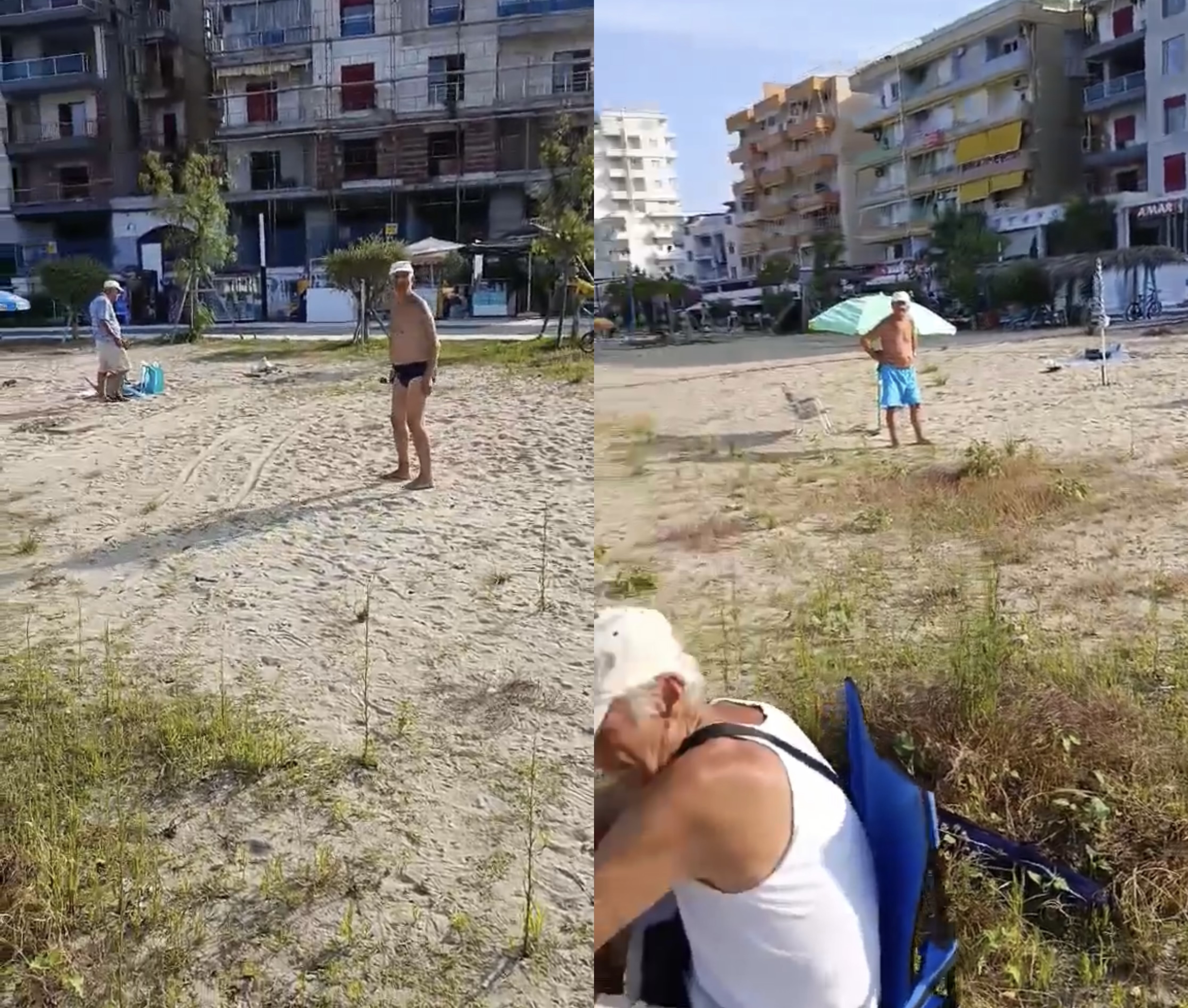 Policia aksion natën! Heq çadrat e pensionistëve nga plazhi publik