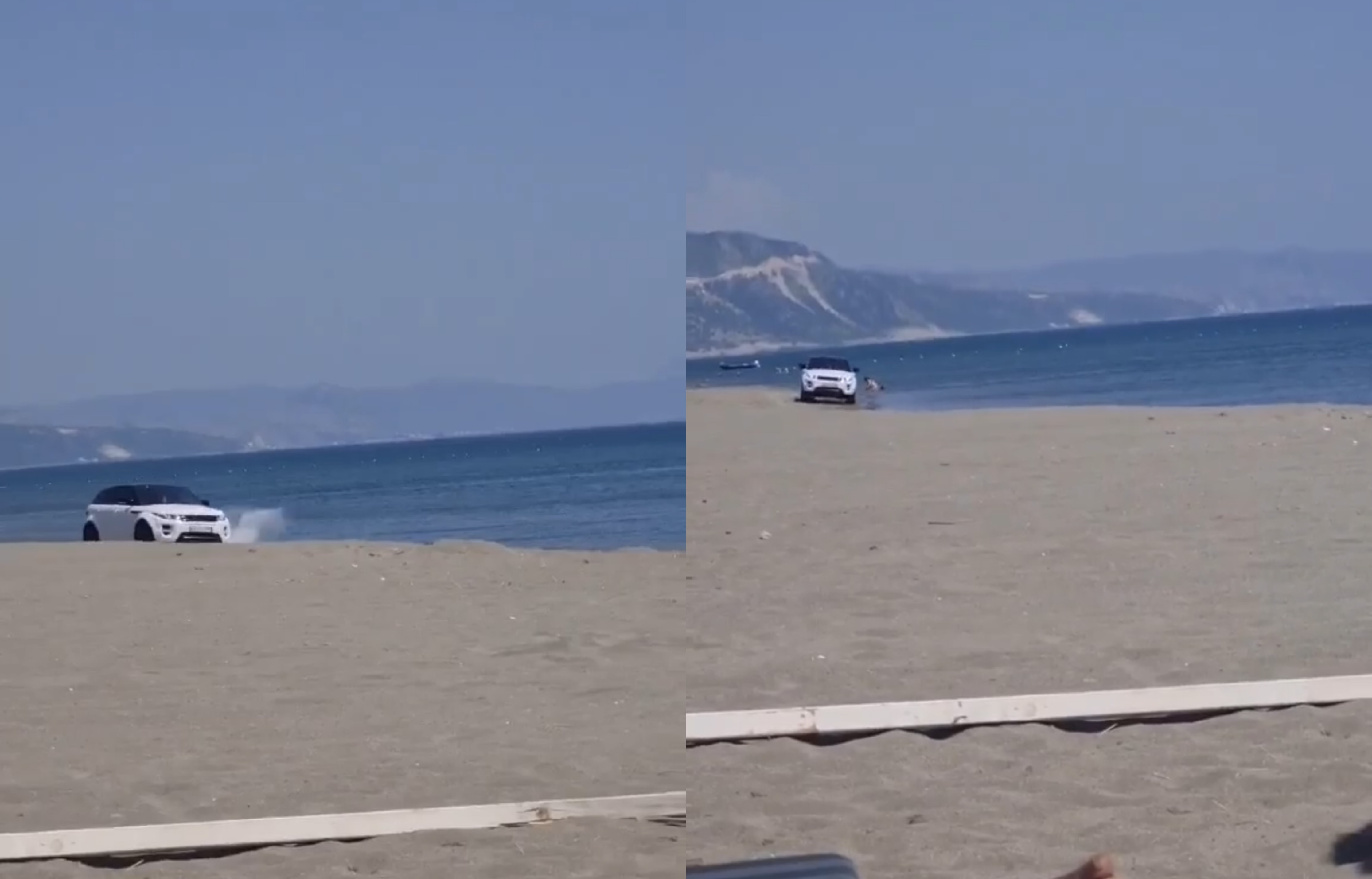 Pas denoncimit në JOQ  bllokohet  Range Roveri  që lëvizte në breg të detit
