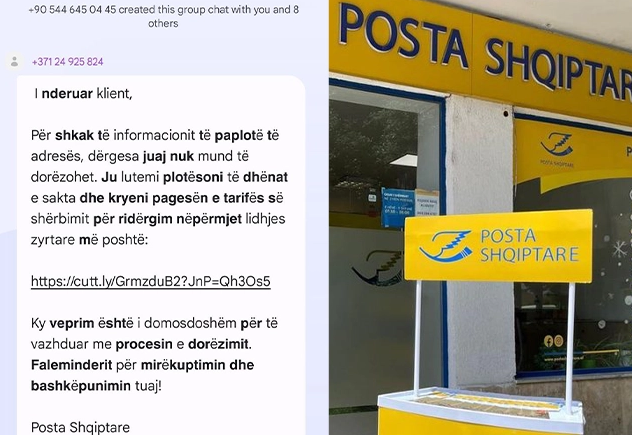 Qytetarët denoncojnë: SMS të rreme me emrin e Postës Shqiptare, synojnë vjedhjen e të dhënave bankare