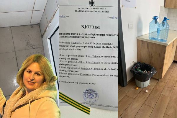 Konvikti i Vlorës pa kushte  drejtoresha Selami rrit çmimin e pagesës së qëndrimit  studentet në vështirësi