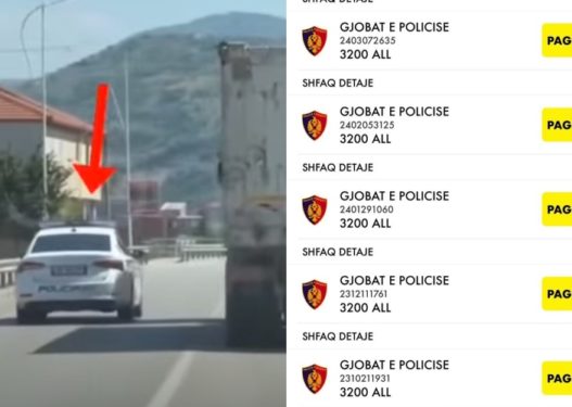 U gjobit për parakalim të gabuar, polici i Korçës shëtit me gjoba të papaguara 