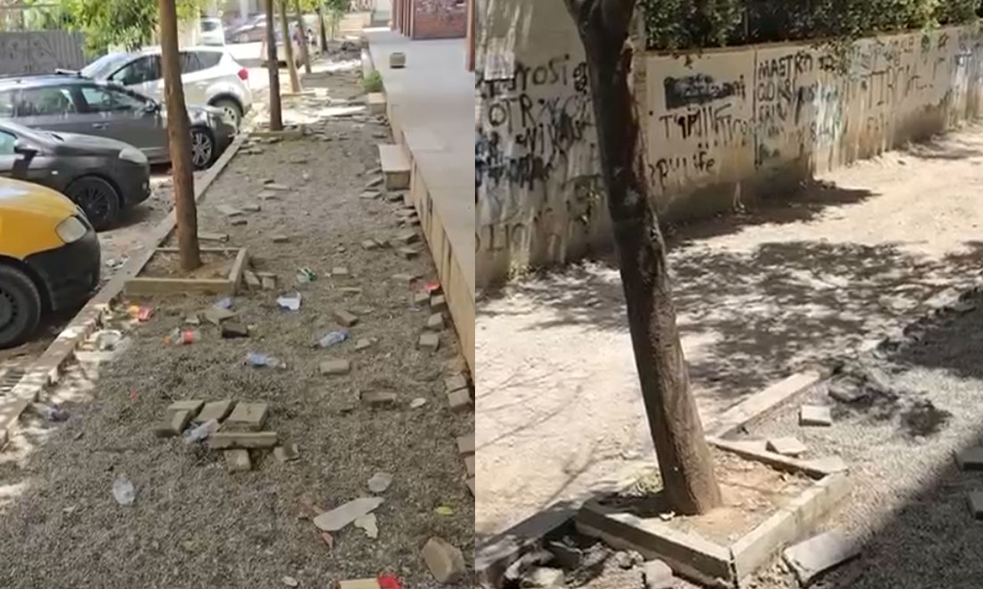 Qytetari denoncon projektin e rrugës së Freskut: Nuk do heq murin rrethues, por dhe trotuarin dhe pemët