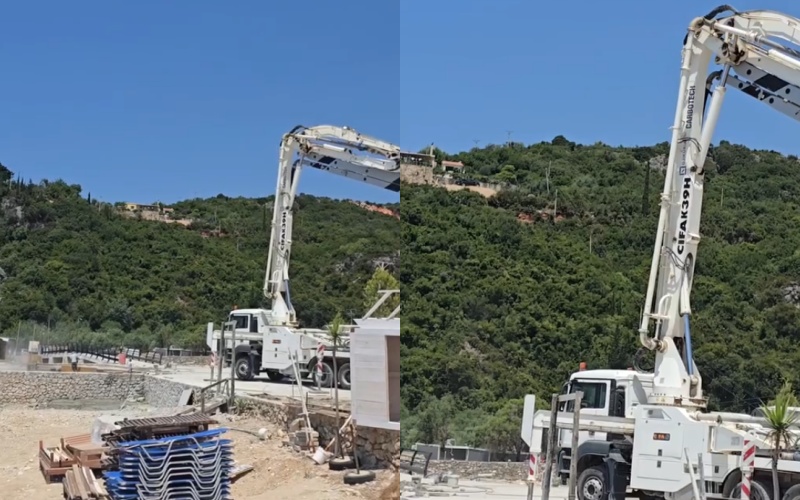 Zhurma e kantierit prish qetësinë e pushuesve në Livadh, Himarë