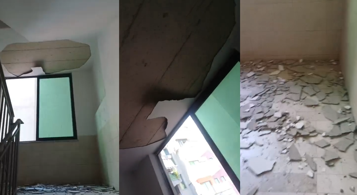 Bie suvaja në një pallat në Fushë-Mëzez, banorët në rrezik