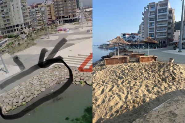 Banorët e Vollgës denoncojnë skraparliun: Zapton kalldrëmin e shëtitores dhe e kthen me pagesë