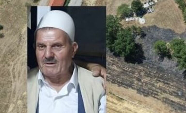 E dhimbshme/ Ky është i moshuari që vdiq në Klinë, duke shuar zjarrin në ara