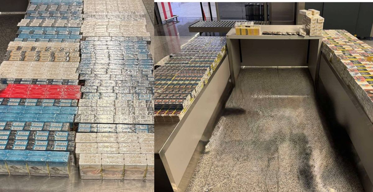 Parandalohet kontrabanda me cigare pa banderola në Aeroportin e Prishtinës, të dyshuarit i fshehën në valixhe