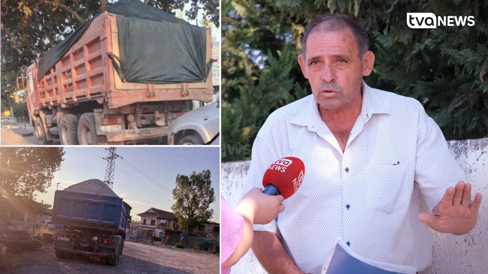 Me bekimin e policisë, kamionët pa licence gërmojnë dheun në Hardhisht të Shijakut