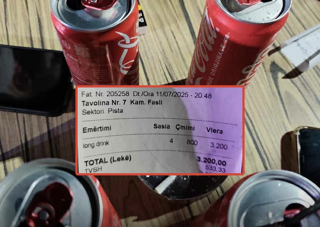 8 mijë lekë një Coca-Cola në kalanë e Lëkurësit