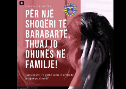 “Mos hesht”-Policia e Kosovës thirrje qytetarëve ta raportojnë dhunën në familje