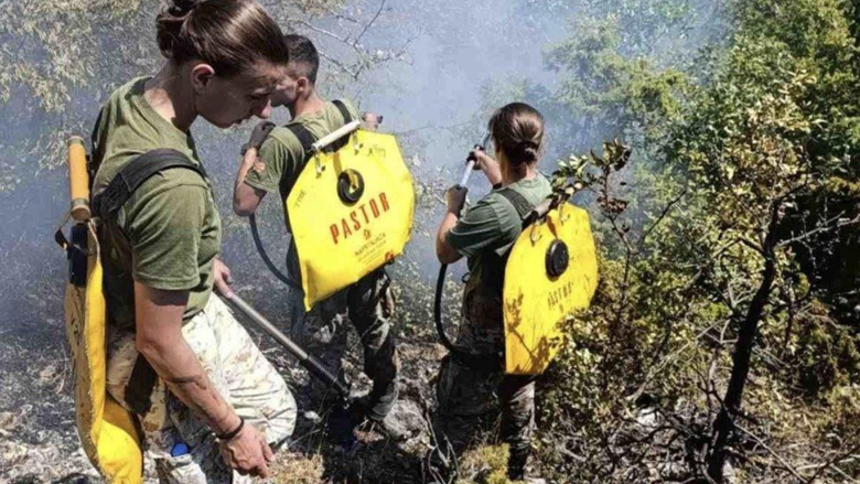 Rreth 200 ushtarë ndihmojnë në shuarjen e zjarreve në gjashtë komuna në RMV