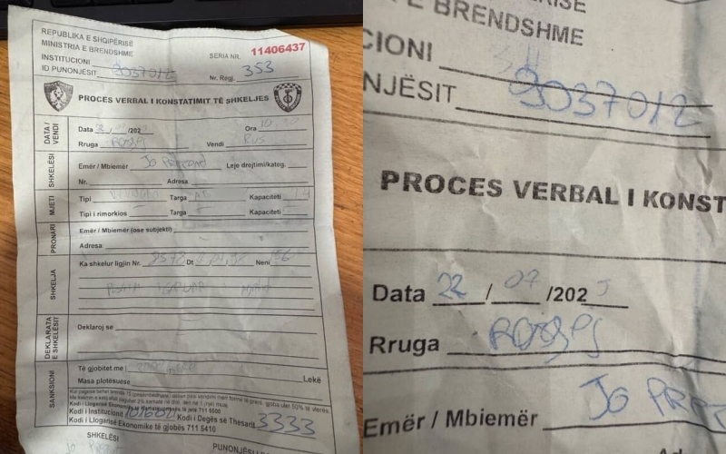 Policia e Shtetit me makinë kohe, gjobit qytetaren për një datë që nuk ka ardhur ende