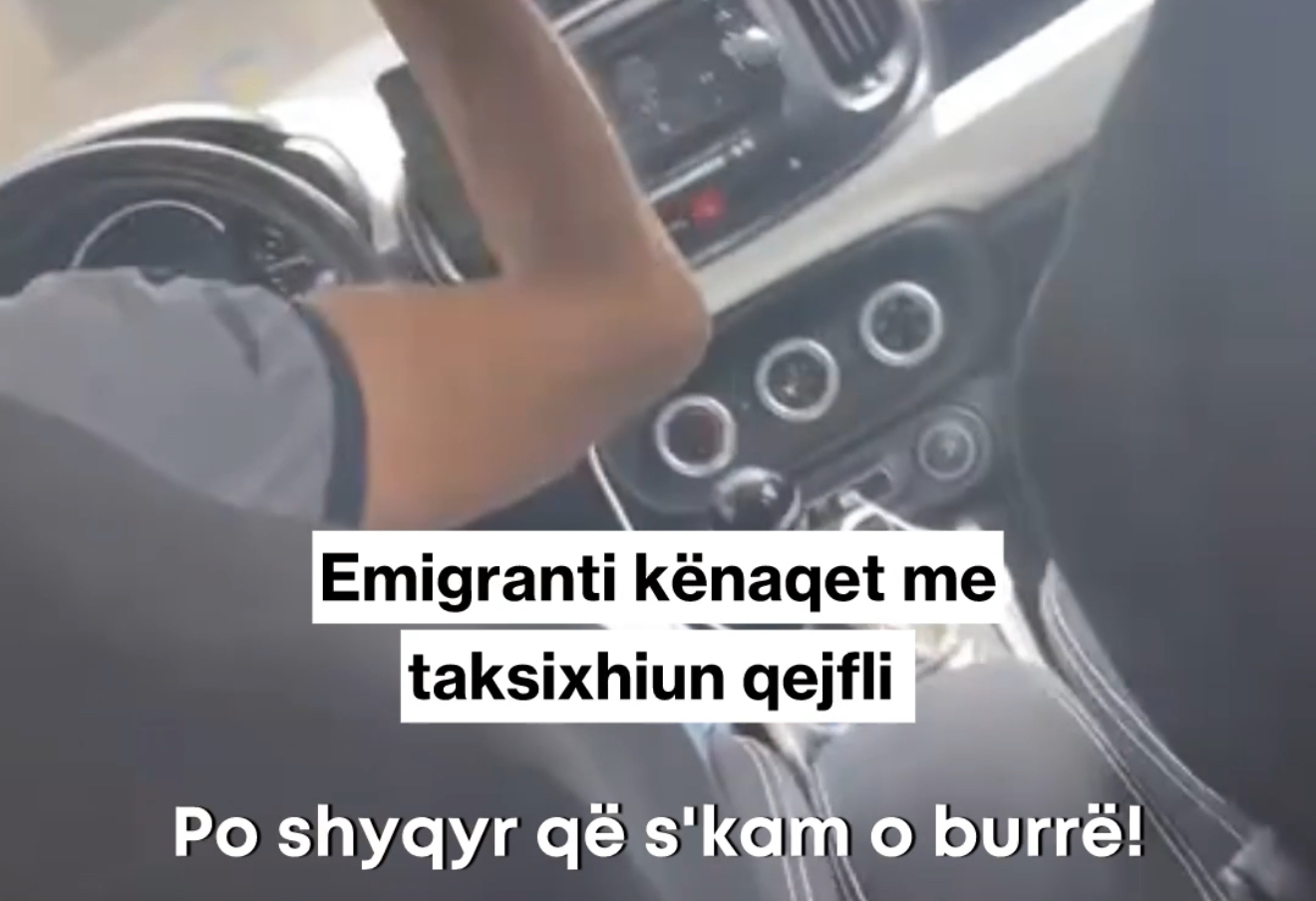 Emigranti shqiptar në SHBA kënaqet me taksistin shqiptar