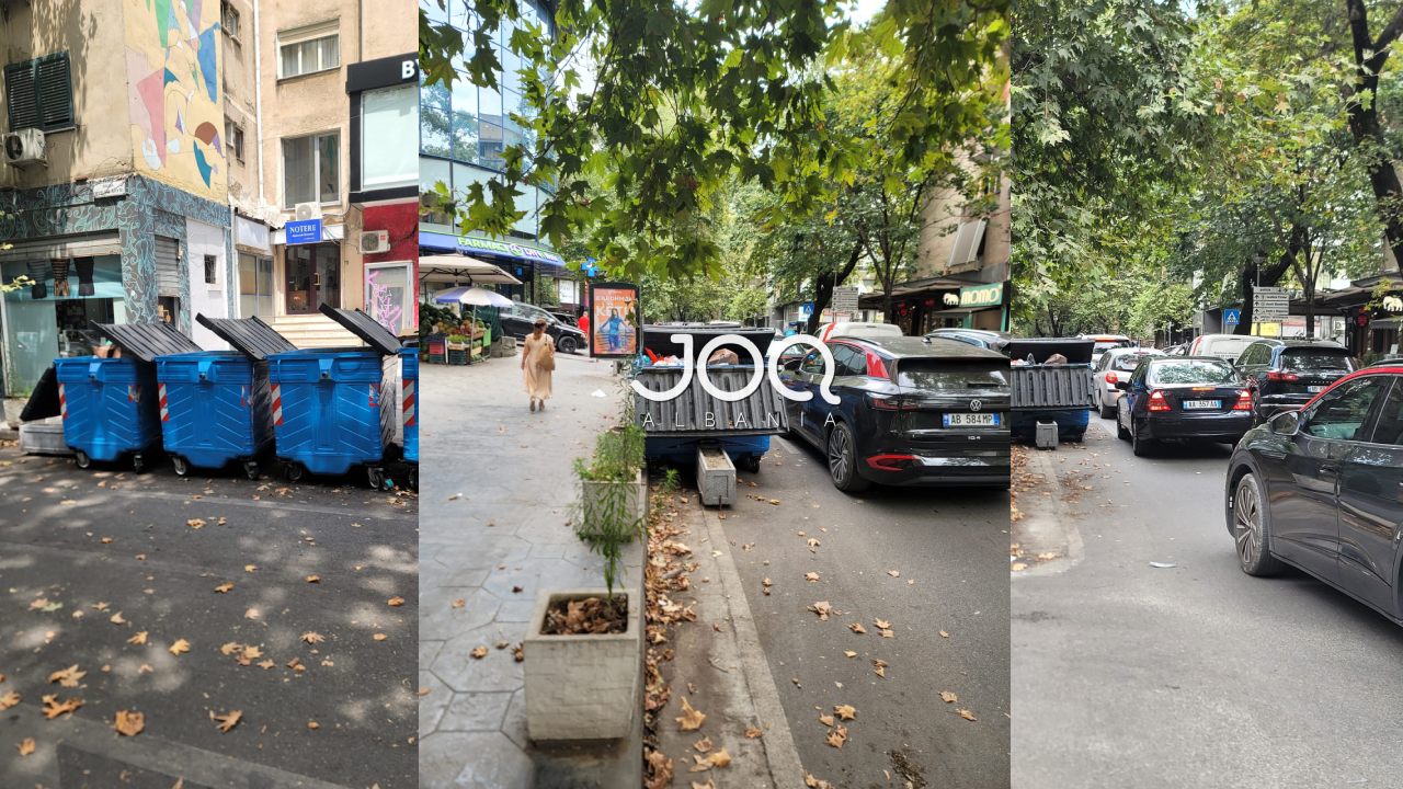 Trafiku i tmerrshëm tek Myslym Shyri, shkak vendosja e gabuar të kazanëve të plehrave