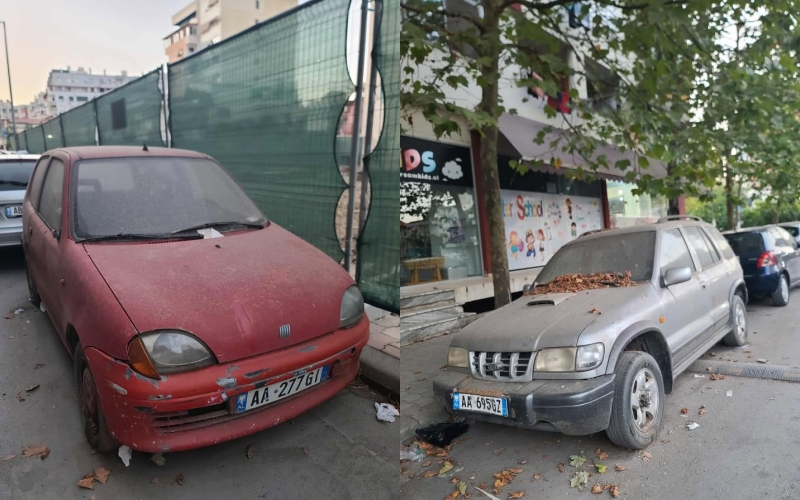 Makinat e braktisura zaptojnë rrugën, banorët në Kombinat pa vende parkimi