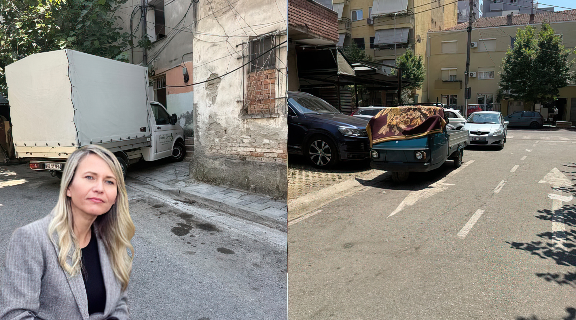 Makinat zënë hyrjen e banorëve në pallat, policia bashkiake asnjë masë te “Pazari i ri”