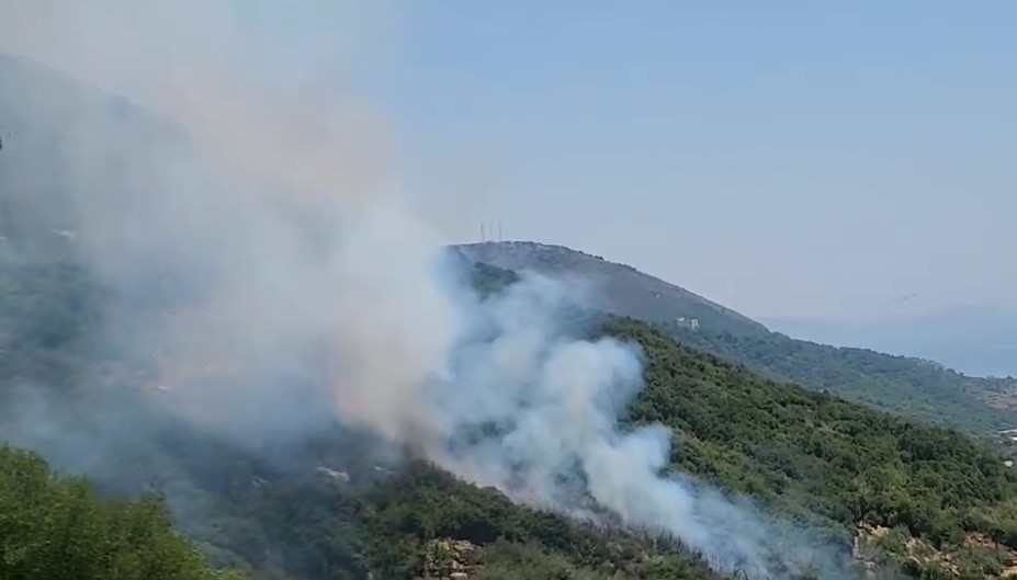 Zjarr masiv përfshin malin e Borshit, rrezik për banorët dhe pushuesit, asnjë zjarrfikës në horizont