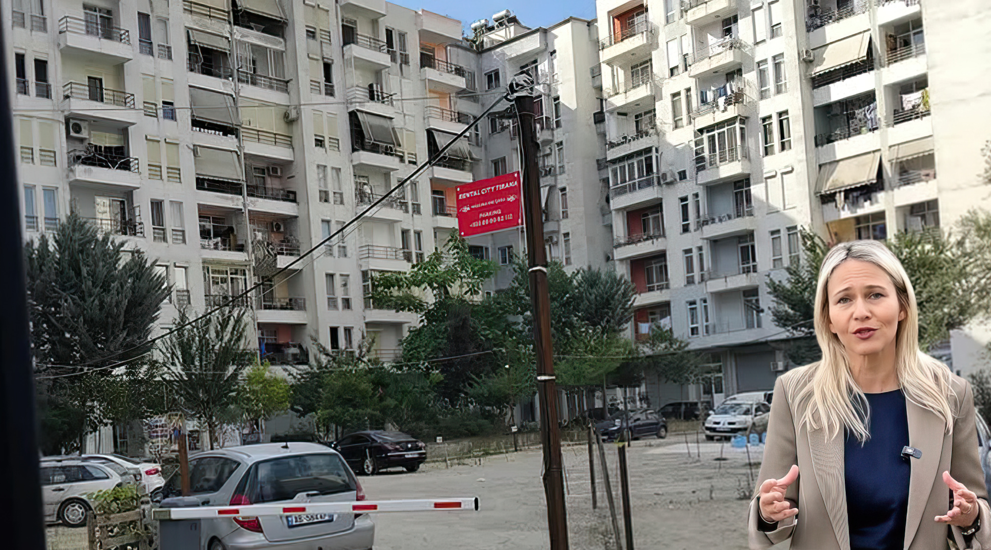 Del pronari i një pjese të Astirit, bllokon hyrjen e pallatit të 200 familjeve