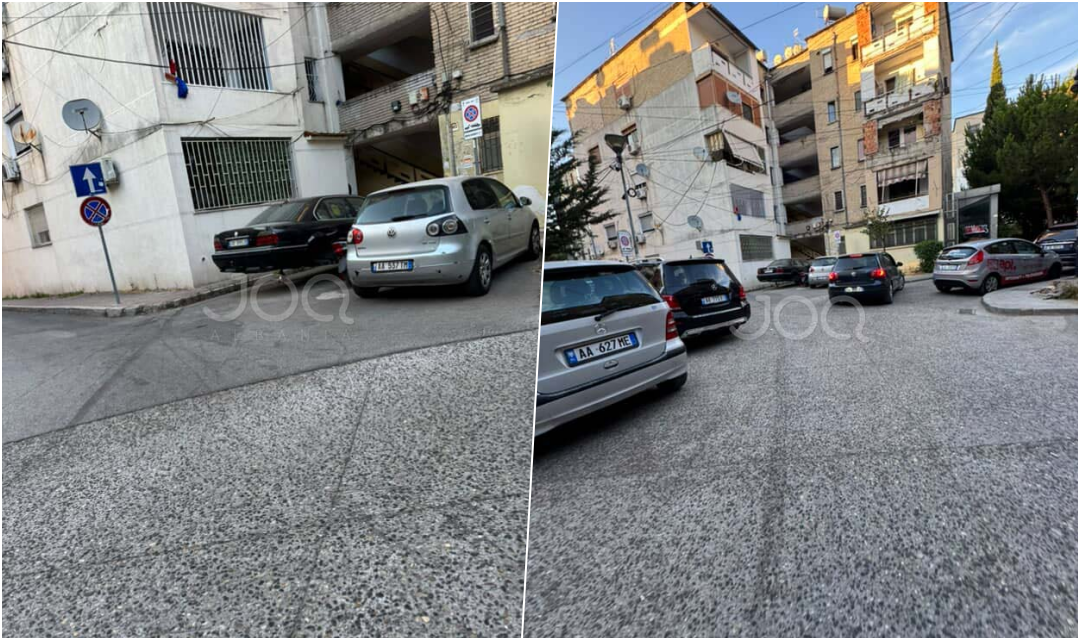 Çudira nga Tirana  Makina pa goma prej dy vitesh bllokon hyrjen e pallatit  As policia s po e zgjidh dot 