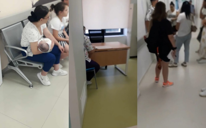 Prindërit me fëmijë 3 orë në pritje, asnjë gjurmë nga neurologia e pediatrisë në Tiranë