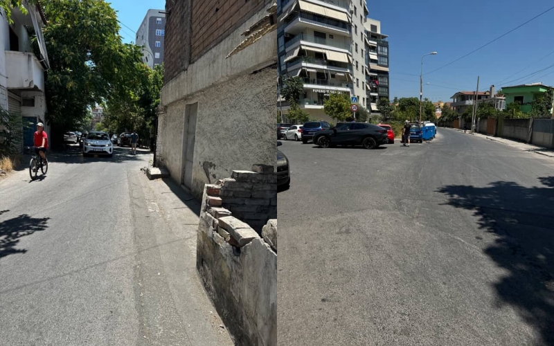Qytetarja denoncon rrezikun për këmbësorët në rrugën Ndre Mjeda, kërkon masa urgjente
