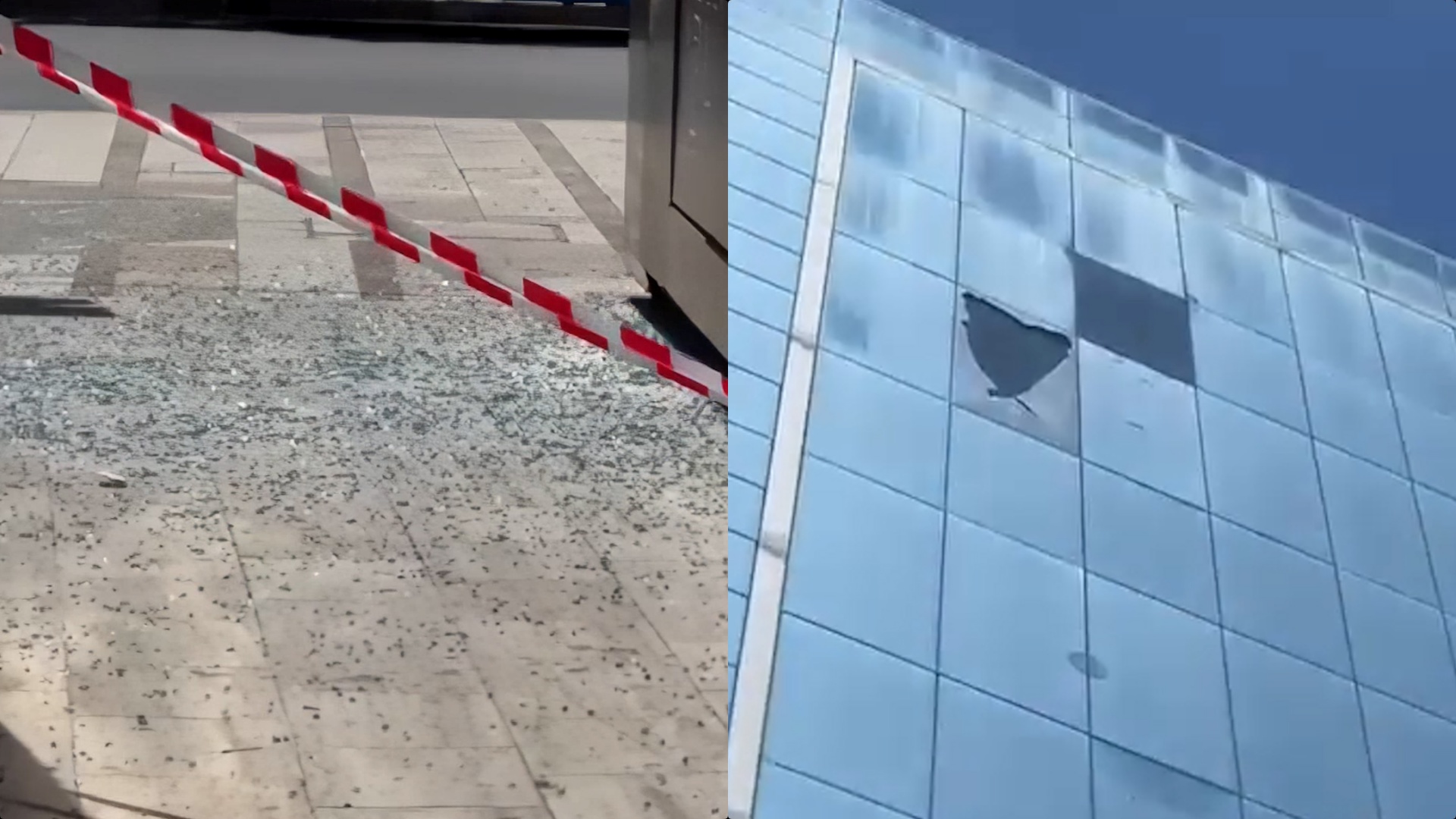 Bëni kujdes te ky pallat, herë pas here shkëputen xhama nga lartësia