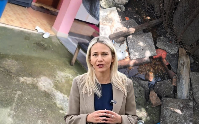 Ujërat e zeza i derdhen pranë shtëpisë, pensionistes s’i jep zgjidhje bashkia