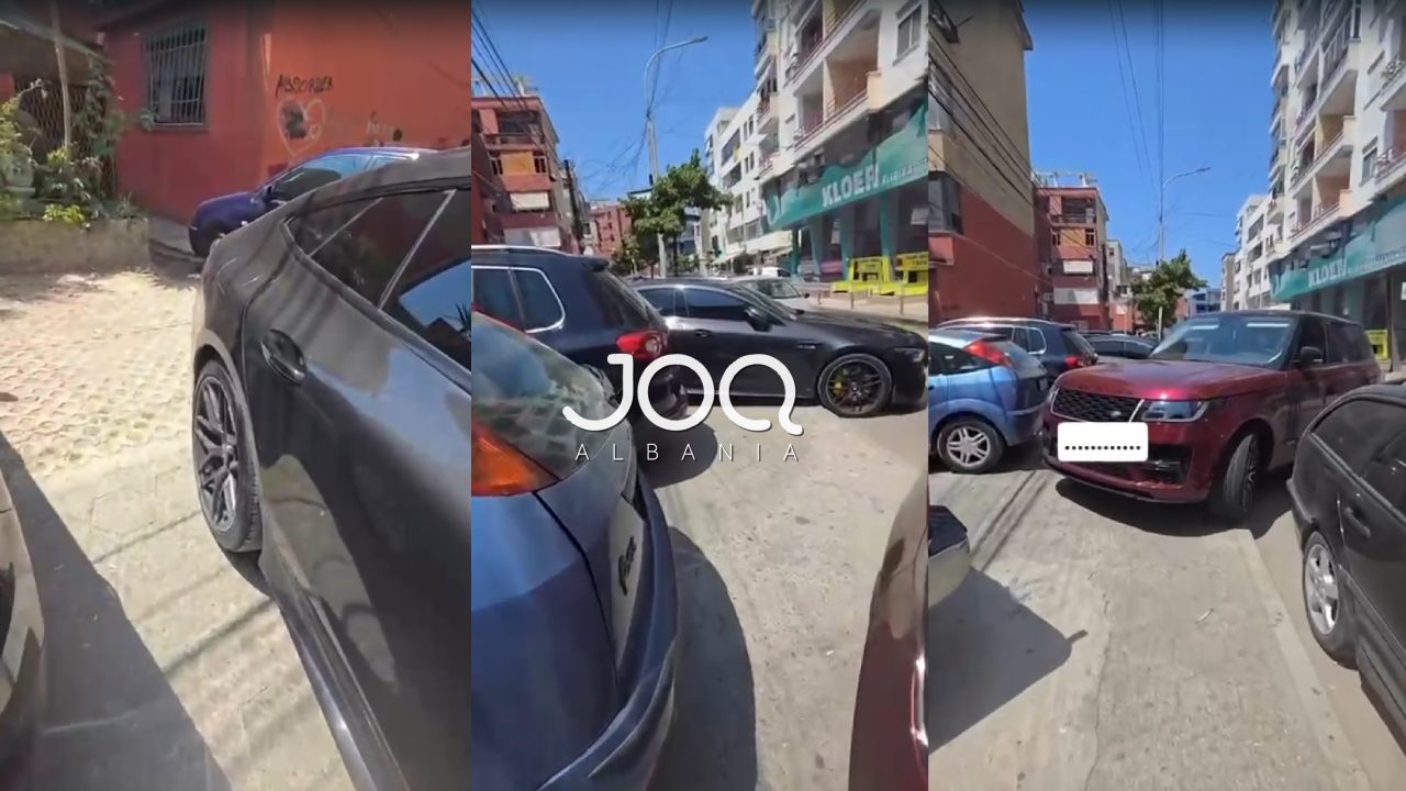 Rruga e uzurpuar në Durrës nga parkimi i paligjshëm, qytetarët ecin në rrugë