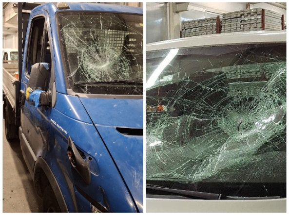 Kunati e hoqi nga puna, shqiptari hakmerret dhe i shkatërron kamionët e kompanisë