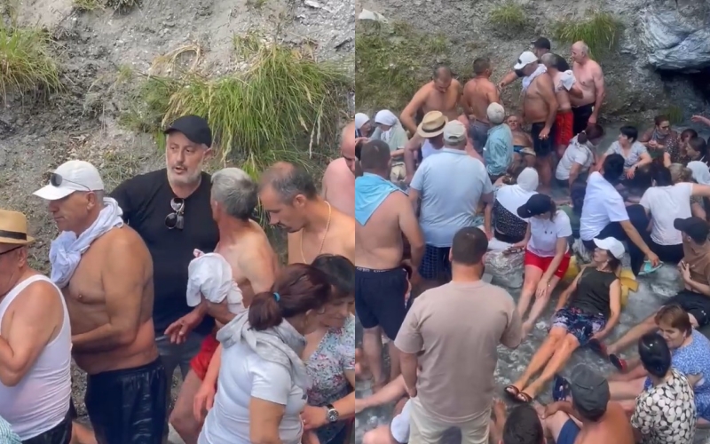 Ujit kurativ në Vleshë të Dibrës i del pronari, përzë vizitorët: Ikni me të mirë, ose dajak