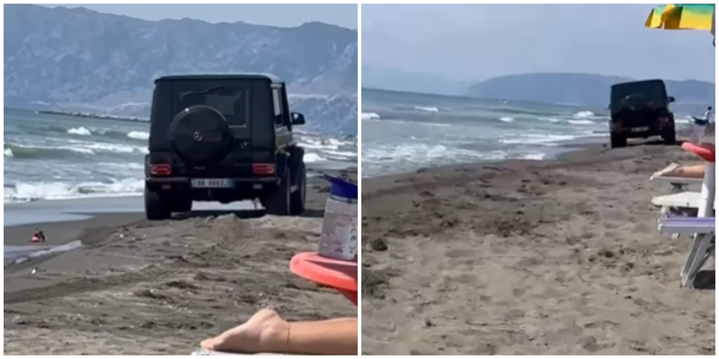 Me G-Class në breg të detit, gjobitet me 500 mijë lekë shoferi i denoncuar në JOQ