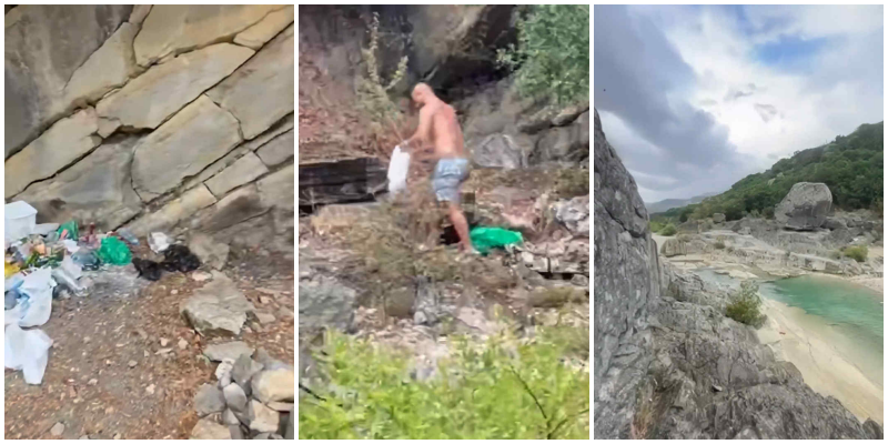 Plehrat pushtojnë lumin në Brataj, të rinjtë nga Vjena i pastrojnë vetë